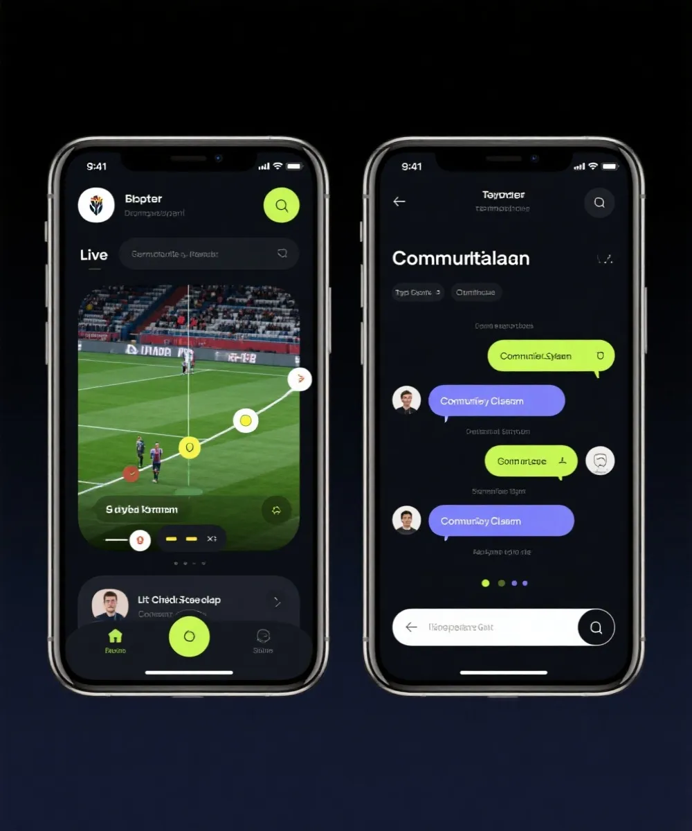 世界杯在线 App Interface